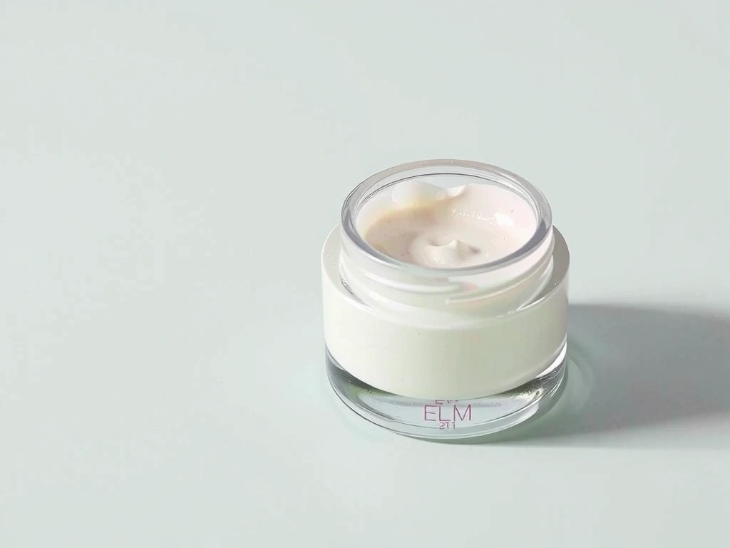 Illustration of a small, elegant eye cream jar