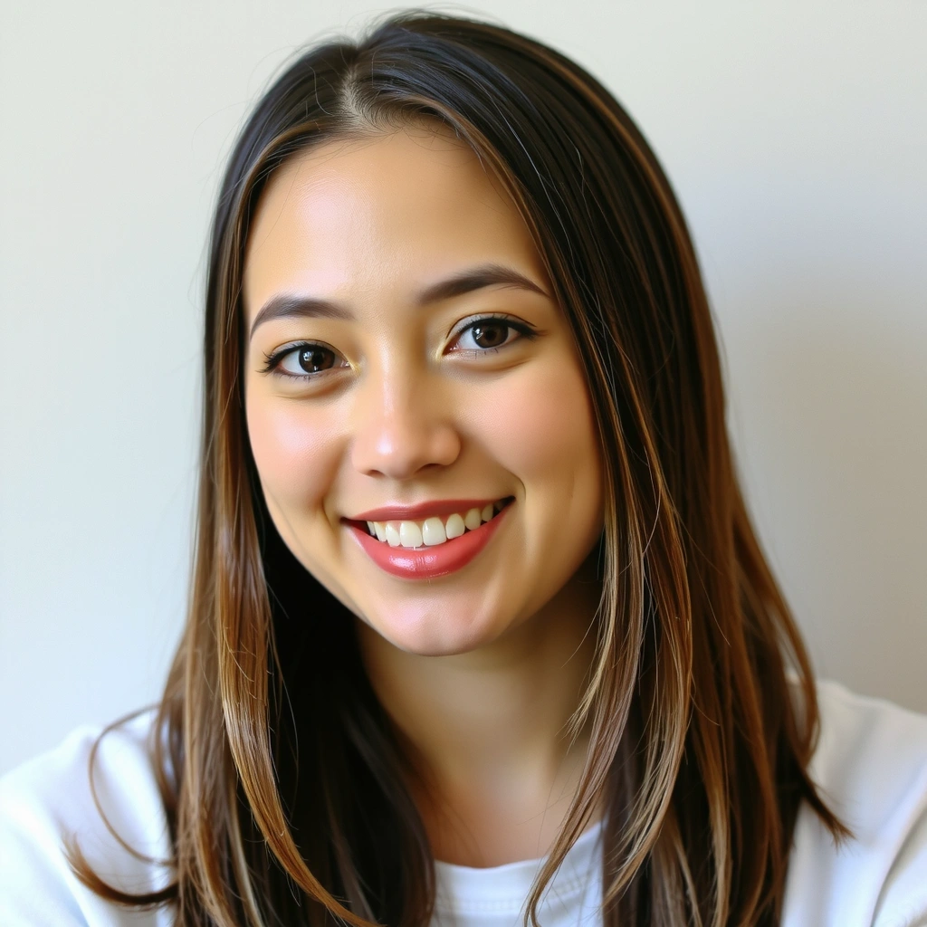 Portrait of a contented woman, Emily R.